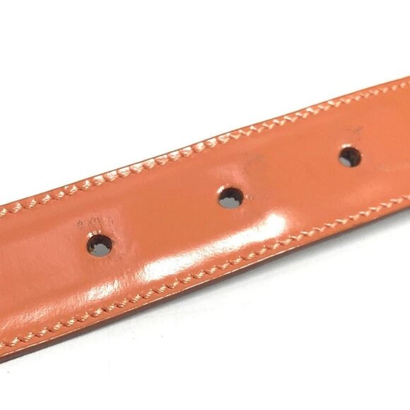 Salvatore Ferragamo Gancini logo buckle Accessories belt Leather Orange - Picture 11 of 16